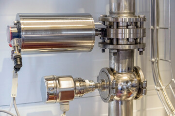 Electric actuator with butterfly valve and solenoid valve in food industry