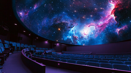 Explore the wonders of the cosmos in an immersive dome theater Generative AI