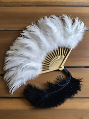 burlesque feather fan