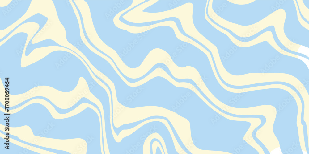 Poster abstract horizontal background with colorful waves. trendy vector illustration in style retro 60s, 7
