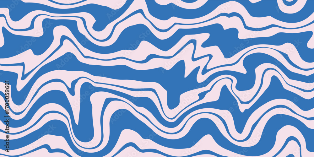 Poster abstract background pattern with colorful waves. psychedelic groovy trippy y2k retro seamless patter