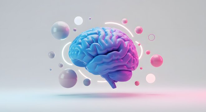 Human brain 3 d model