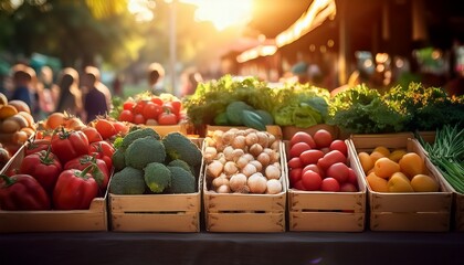 fresh organic vegetables and fruits at local farmer s market farmer s market local food