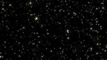 Looping animated christmas background of golden light particles falling on black background
 - Powered by Adobe