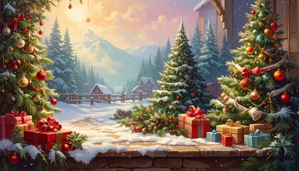 クリスマスの背景