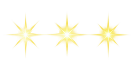 Sparkling Star Burst Effect | Yellow Glowing Light Streaks for Product Highlight, Promotion and Special Offer Design