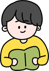 Obraz premium 책 읽는 아이