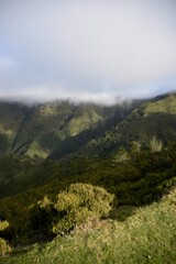 clouds over the mountains