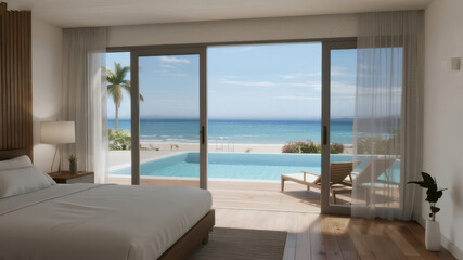 Fototapeta premium hotel room with a window
