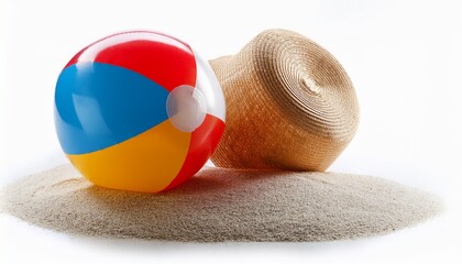 beach ball on white background