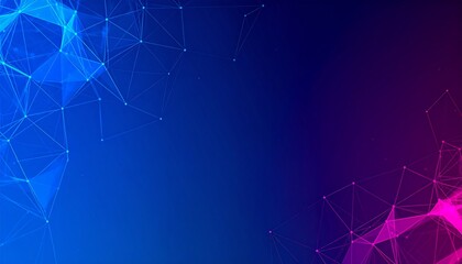 Abstract Network Connections with Gradient Background.