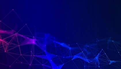 Abstract Network Digital Data Visualization.