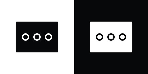 More icon silhouette vector illustration isolated flat style