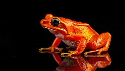 Fototapeta premium Orange and black frog