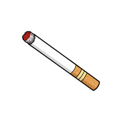 cigarette on white background