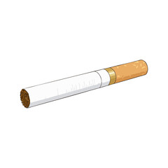 cigarette on white background