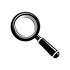 magnifying glass isolated on white