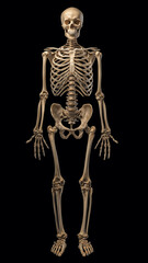 Pełny szkielet człowieka – anatomiczna wizualizacja całej sylwetki