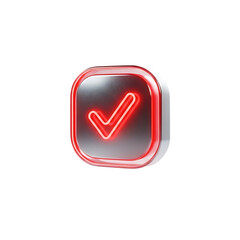 check mark 3d illustration	
