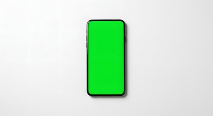 Smartphone green screen mockup