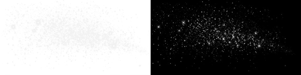 Astrophotography Star Field PNG Overlay with Celestial Objects and Transparent Background for Creative Use © KULAKOVA