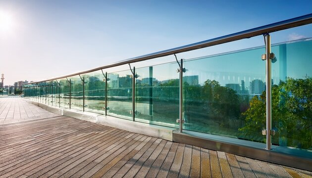 tempered laminated glass railing balustrade panels frame less safety glass for modern architectural buildings