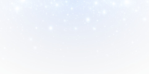A starry night sky background with sparkling stars and a blue gradient, in transparent PNG format for designs