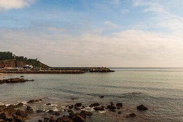 Fototapeta premium Paisaje en Candas, Asturias, España.