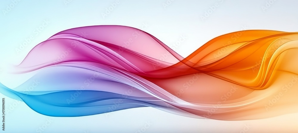 Aufkleber dynamic presentation backdrop featuring vibrant abstract design with fluid motion and colorful waves