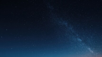 Night sky with stars and milky way