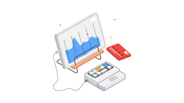 Creative Business Animation on transparent background