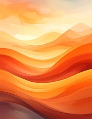 Abstract landscape, warm colors