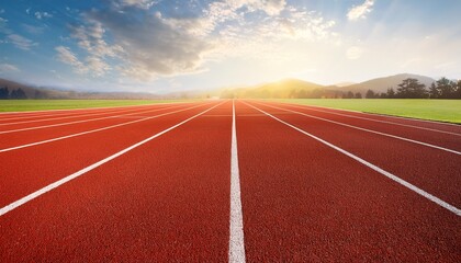 running track on the track