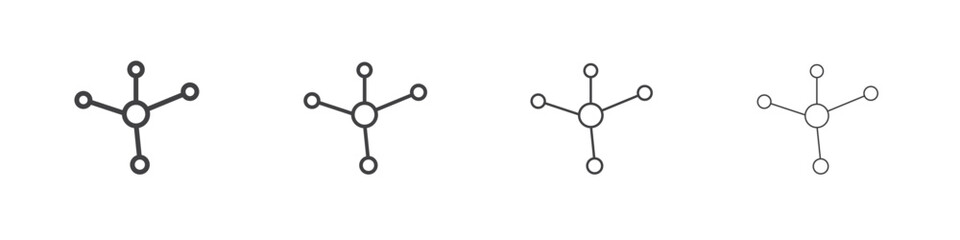 Network icons for graphic and web design.