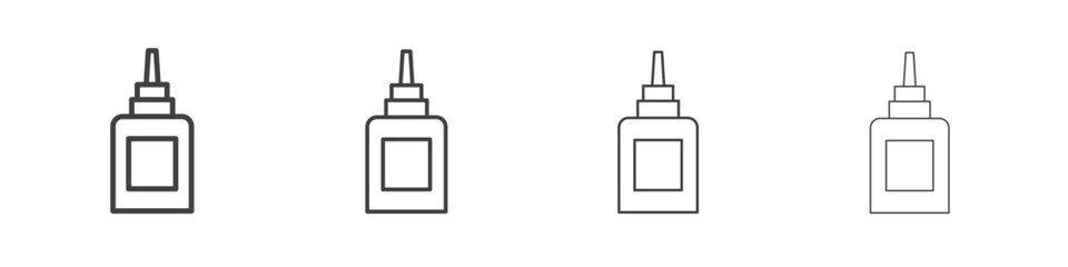 Glue icons for graphic and web design.