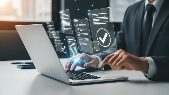 Streamline Your Workflow: Digital Checklist & Task Management Automation for Increased Productivity & Efficiency Using Technology on Laptop