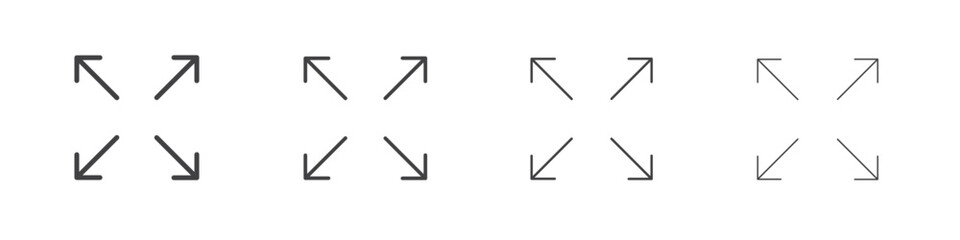 Expand icons for graphic and web design. © Craft Studio