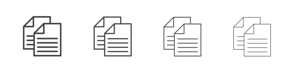 Duplicate icons for graphic and web design.