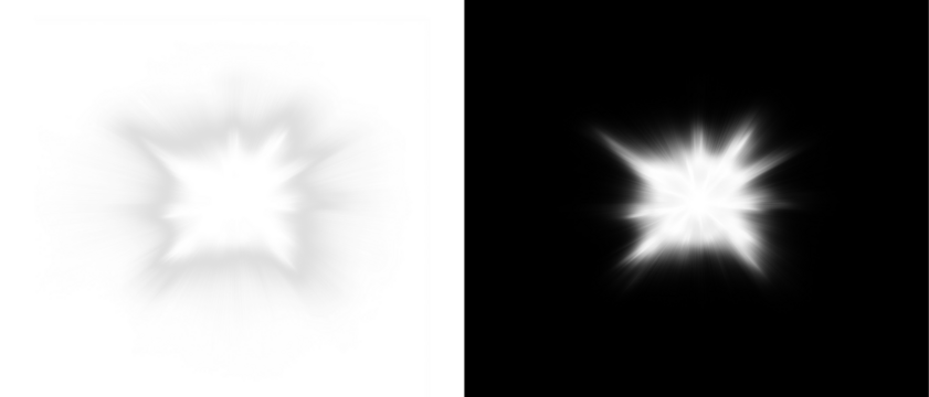 Starburst light effect PNG overlay to enhance creative projects with a transparent background for a vivid touch