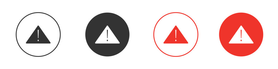 Warning icon symbol in black. icon design vector stock