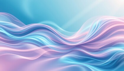 Fototapeta premium aqua lavender flow theme with ocean aqua fading into lavender blush, gentle diagonal turquoise to lilac sweep, ethereal aqua shine, seamless radiant backdrop, tranquil and glowing