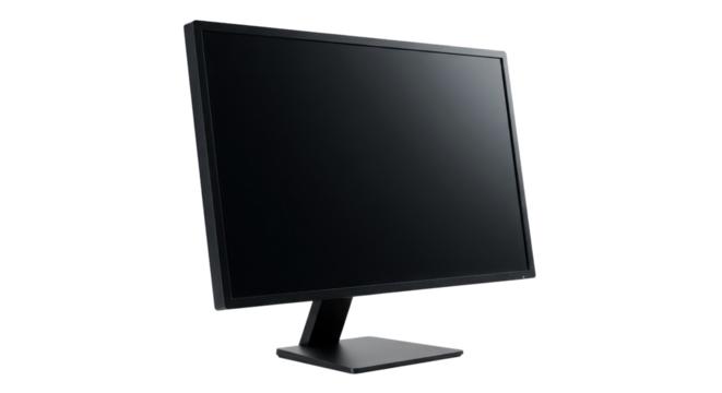 Computer monitor isolated PNG with Transparent Background for commercial use