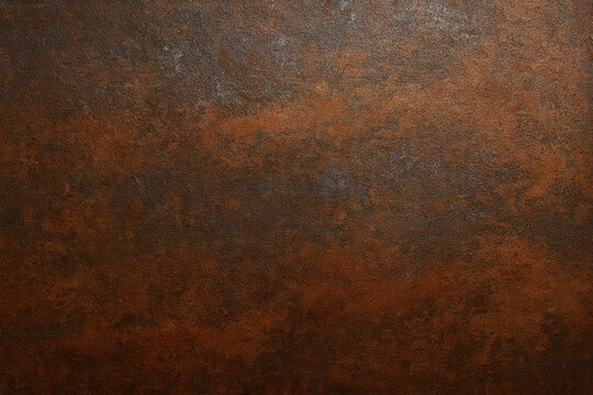 Rusty oxidized metal surface with warm brown tones and grunge texture, ideal background for industrial design or photography. - Powered by Adobe