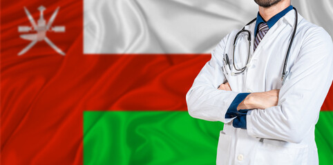Oman national health system. Oman health and medical insurance concept