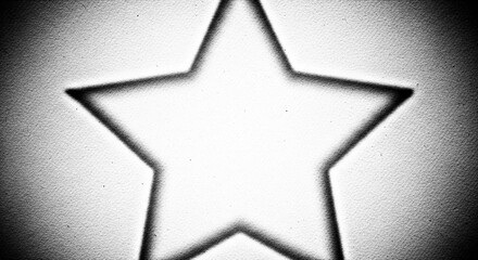 Delicate star shaped vignette shading border with transparent backdrop for artistic visual touch