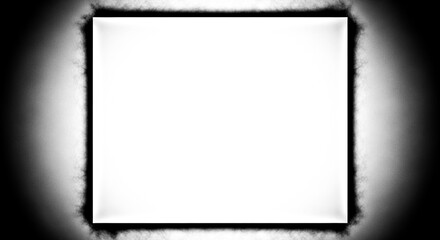 Gentle dark vignette frame with transparent backdrop for atmospheric enhancement