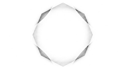 Minimal soft vignette border with transparent background for elegant visual touch