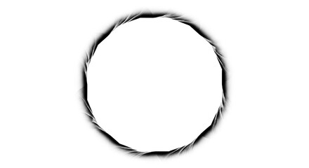 Sophisticated circular gradient vignette border with transparent backdrop for timeless photo effect