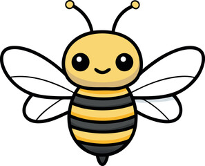 Bee Character, Cartoon Bee, Happy Insect, Animated Bee, Fun Bug, Bee Illustration, Cartoon Insect, Bee Delight, Animated Insect, Fun Bee, Cartoon Bug, Insect Art, Bee Joy, Happy Character, Bee Art, An