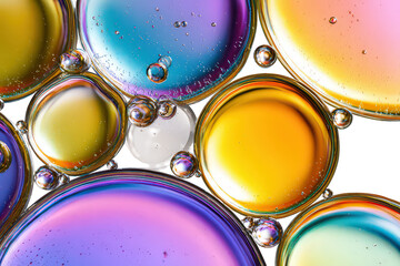 Abstract Colorful Circles with Bubbles
